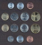 SLOVACIA █ SET COMPLET DE MONEDE 10+20+50 Haler +1+2+5+10 Korun 1996-2007 UNC, Europa