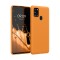 Husa Kwmobile pentru Samsung Galaxy A21s, Portocaliu, Silicon, KWM000011GI019C