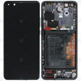 Huawei P40 Pro (ELS-NX9 ELS-N09) Capac frontal modul display + LCD + digitizer + baterie negru 02353PJG