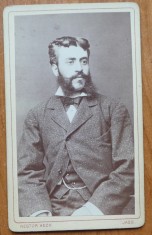 Fotografie, pe carton, Nestor Heck, Iasi, fotograful lui Eminescu, aprox. 1860