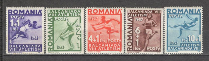 Romania.1937 Balcaniada de Atletism DR.5
