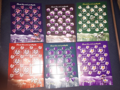 set minicoli timbre rom&amp;acirc;nia flori 2009 foto