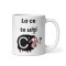 Cana alba personalizata &quot;La ce te uiti C&#039; oaie&quot;, INOVATIX&reg;. 330ml