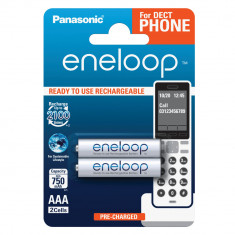 Panasonic Eneloop set acumulatori Ni-MH AAA R3 750mA 1.2V 2100 cicluri 2buc BK-4MCCE/2DE