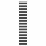 vidaXL Jaluzea tip zebra neagră lățime țesătură 45,9 cm poliester