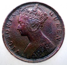 F.529 HONG KONG COLONIE BRITANICA VICTORIA ONE 1 CENT 1901
