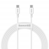 Baseus Superior USB Type C - Cablu USB Tip C &Icirc;ncărcare Rapidă / Livrare Energie / FCP 100W 5A 20V 2m Alb (CATYS-C02)