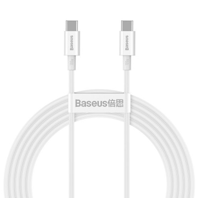 Baseus Superior USB Type C - Cablu USB Tip C &amp;Icirc;ncărcare Rapidă / Livrare Energie / FCP 100W 5A 20V 1m Alb CATYS-B02 foto