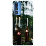 Husa compatibila cu Motorola Edge 20 Lite model Forest candles, Silicon, TPU, Viceversa, Transparent, Carcasa