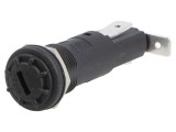 Clemă Siguranțe Cilindrice 6,3x32mm Neagră 250V