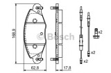 Set placute frana,frana disc CITROEN C5 II Break (RE) (2004 - 2016) BOSCH 0 986 424 581