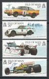 Isle of Man 1988 Mi 363/66 - Piloti de curse si masini, Nestampilat