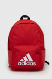 Adidas rucsac culoarea rosu, mare, cu imprimeu