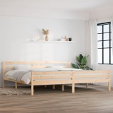 VidaXL Cadru de pat, 200x200 cm, lemn masiv de pin