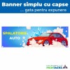 Banner Stradal Publicitar Spalatorie Auto, Imprimare Latex 600x1200 dpi, Frontlit 440g, Rezistent Vant