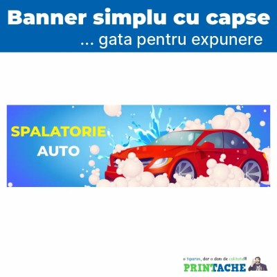 Banner stradal spalatorie auto - model 3 foto