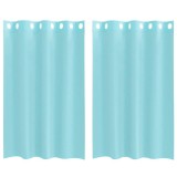 Cumpara ieftin Perdele Voile cu Oeje 2 buc Turcoaz