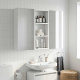 vidaXL Dulap de perete pentru baie Alb 30 x 14 x 70 cm Lemn prelucrat 889327