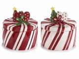 Cumpara ieftin Set 2 borcane Craciun ceramica 16.5x18 cm