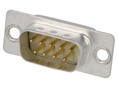 Conector D-Sub 9-Pin tată pentru lipire