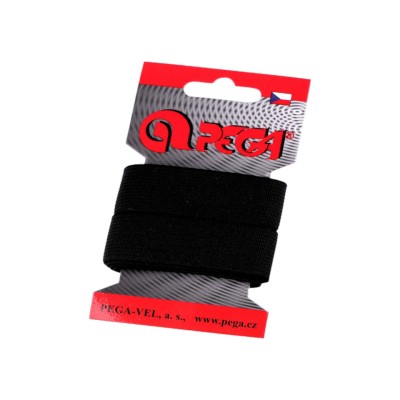 Elastic simplu plat, latime 20 mm, lungime 1.5 m, Negru foto