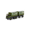 Camion militar cu prelata si remorca 71x16x22 cm, 7Toys