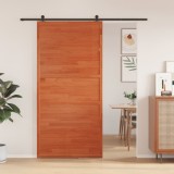 VidaXL Ușă de hambar, maro ceruit, 100x208 cm, lemn masiv de pin