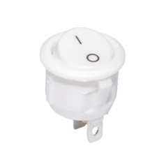 Intrerupator Tip Buton ON-OFF elSales ELS-22003A, Dimensiuni 30X20MM Design Ergonomic, Alb