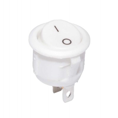 Intrerupator Tip Buton ON-OFF elSales ELS-22003A, Dimensiuni 30X20MM Design Ergonomic, Alb foto