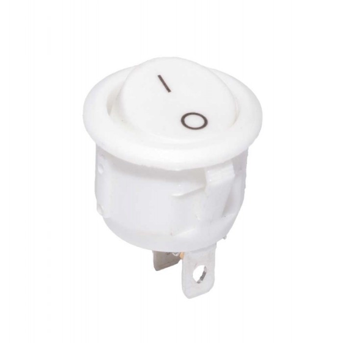 Intrerupator Tip Buton ON-OFF elSales ELS-22003A, Dimensiuni 30X20MM Design Ergonomic, Alb