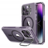 Cumpara ieftin Husa pentru iPhone 14 Pro Max, ESR Classic Kickstand HaloLock, Clear Purple