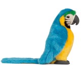 Papagal Macaw Albastru de plus 24 cm , Living Nature