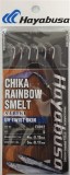 Taparine Stavride HAYABUSA Sabiki, Chika Rainbow Smelt, UV Twist Skin, Nr.11, 6 Carlige, 1buc/pac