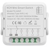 Mini Releu 4 Canale inteligent Wi-Fi, programabil, Compatibil cu app Tuya, Smart Life, Control vocal, Alexa, Amazon, Google Home, 5A @SmartWiz smw64