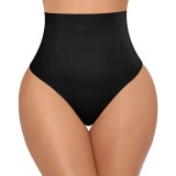 Chiloti Modelatori Tanga cu Talie Inalta, Negru