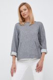 Cumpara ieftin Emporio Armani pulover din amestec de lana femei, culoarea gri, light