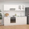 Set dulapuri de bucătărie, Lyon, 8 piese, alb, PAL