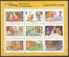 DB1 Desene Animate Disney Doamna si Vagabondul Grenada Grenadines MS MNH, Nestampilat