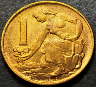 Moneda 1 COROANA - RS CEHOSLOVACIA, anul 1964 * cod 3577 = A.UNC foto