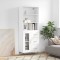 Gossi dulap inalt, alb, 69,5x34x180 cm, lemn compozit