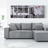 HOMCOM 5 Buc Arta de Perete PE Panza, Poze de perete pentru decor dormitor sufragerie, 80 x 40 cm x 4