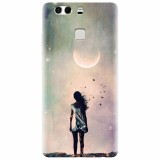 Husa silicon pentru Huawei P9, Alone Woman Cgi Hd K