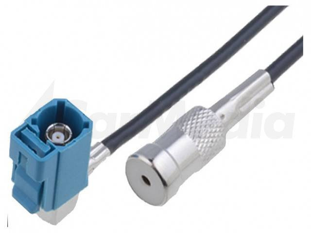 Cablu adaptor 0.25m antena Fakra mama - ISO mama VW MFD2 RNS2 4CarMedia AD.ANT.N011