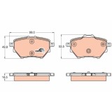 Set placute frana spate TRW Citroen Berlingo 2008- C4 Grand Picasso II C4 Picasso II C4 Spacetourer 2018- Grand C4 Spacetourer 2018-; Peugeot 3008 20