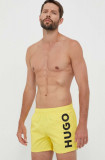 HUGO pantaloni scurți de baie culoarea galben 50469311