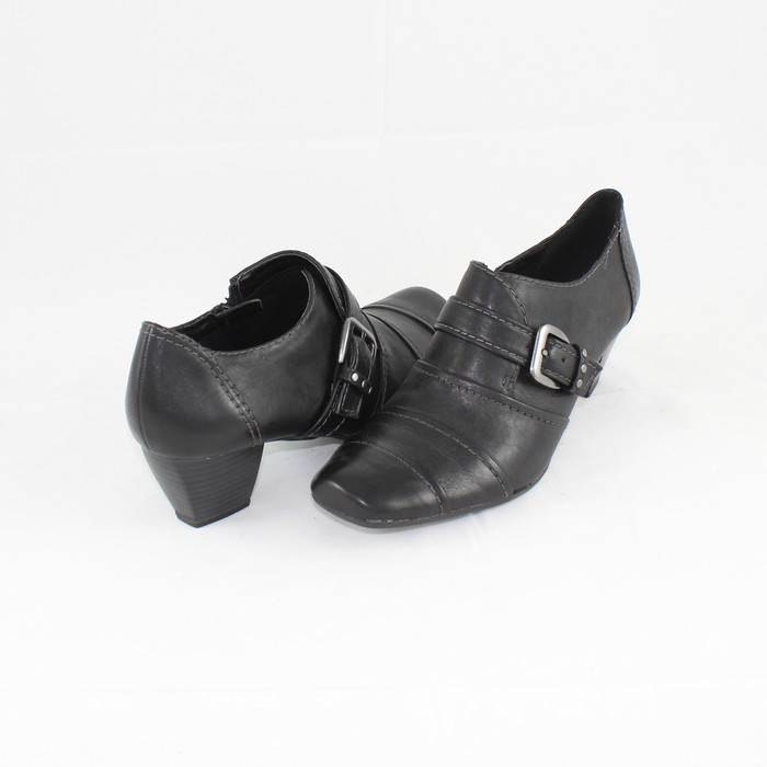 Pantofi cu toc dama piele naturala - Marco Tozzi negru - Marimea 39