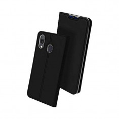 Husa Flip Samsung Galaxy A50 Tip Carte Negru Skin DuxDucis foto