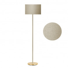 Lampadar din Metal PWL-0137, E27 auriu palarie bej-maro, 30x150 cm