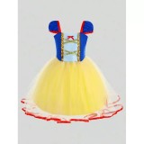 Cumpara ieftin Costum Disney - Rochie Scurta Alba ca Zapada