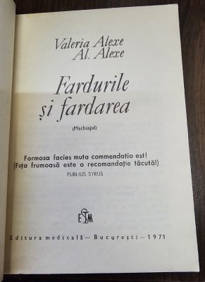 Fardurile si fardarea foto